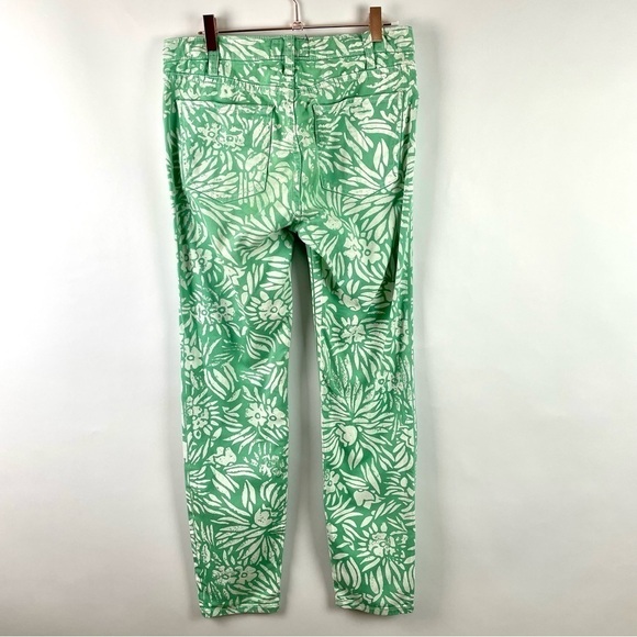 DVF Loves Current/Elliot Mint Tropical Floral The Classic Skinny Jean Size 28 - Picture 11 of 16